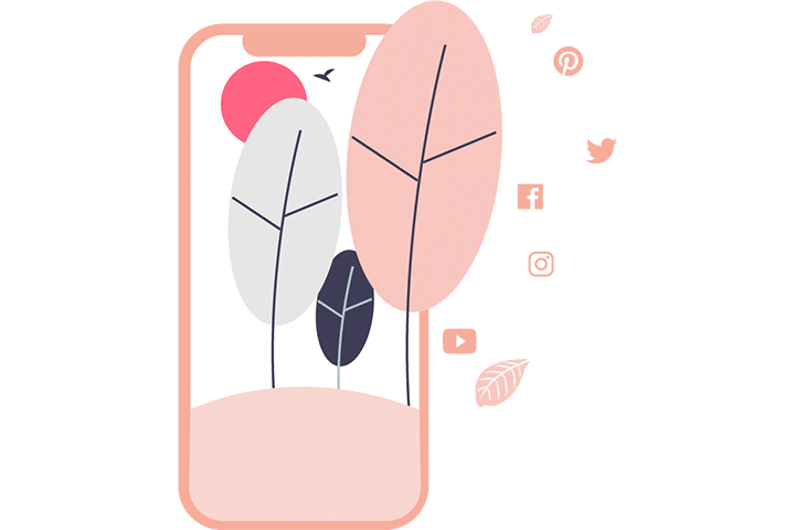 Teilen Sie animierte Werbung auf sozialen Plattformen