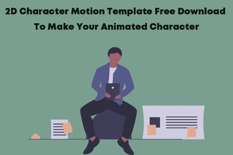Predložak pokreta 2D lika besplatno preuzmite da napravite svoj animirani lik