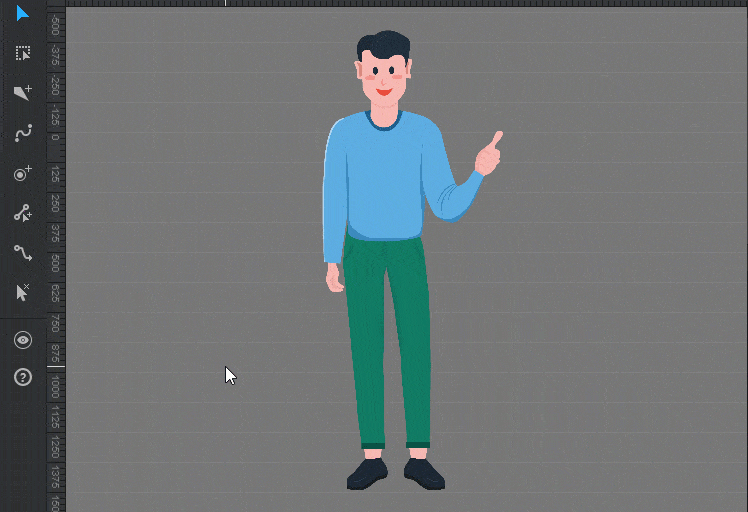 สร้างตัวการ์ตูนจากภาพถ่ายฟรี step2: rig your character