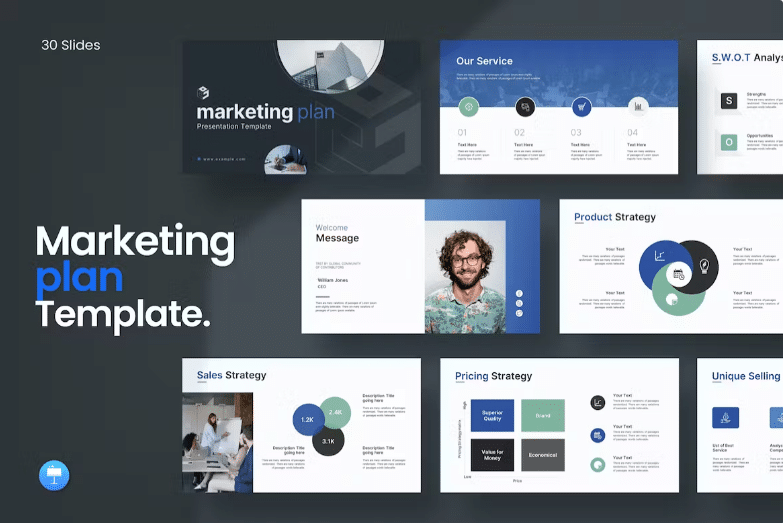 Marketing Plan Template An Interactive Presentation Template