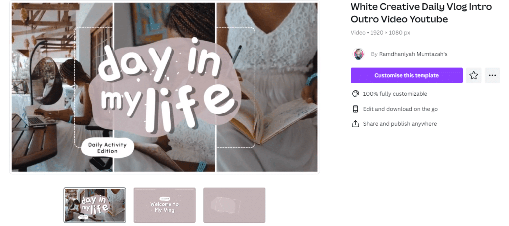 youtube outro template