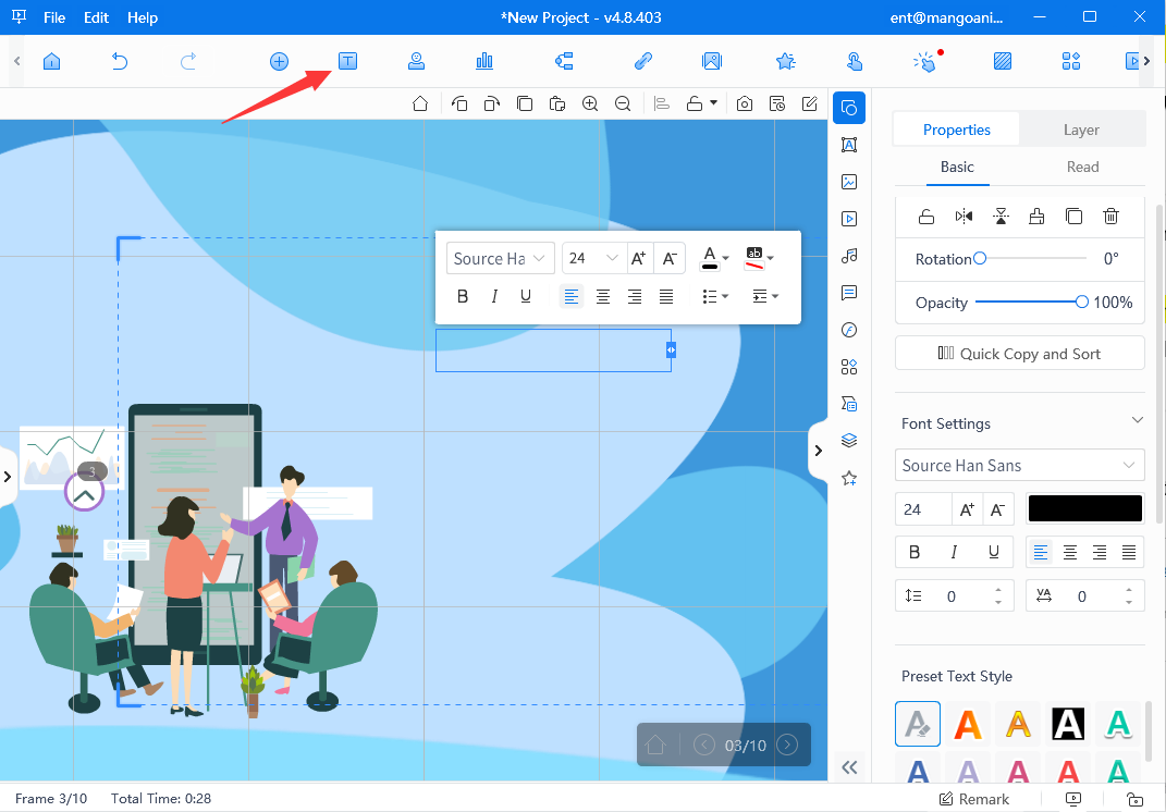 Interactieve bedrijfspresentatie