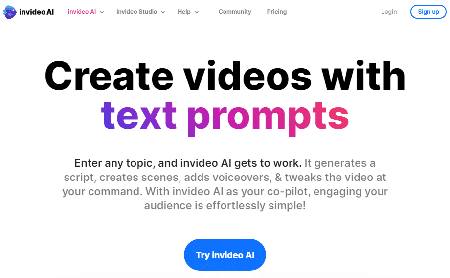 Picture Slideshow Maker Invideo AI