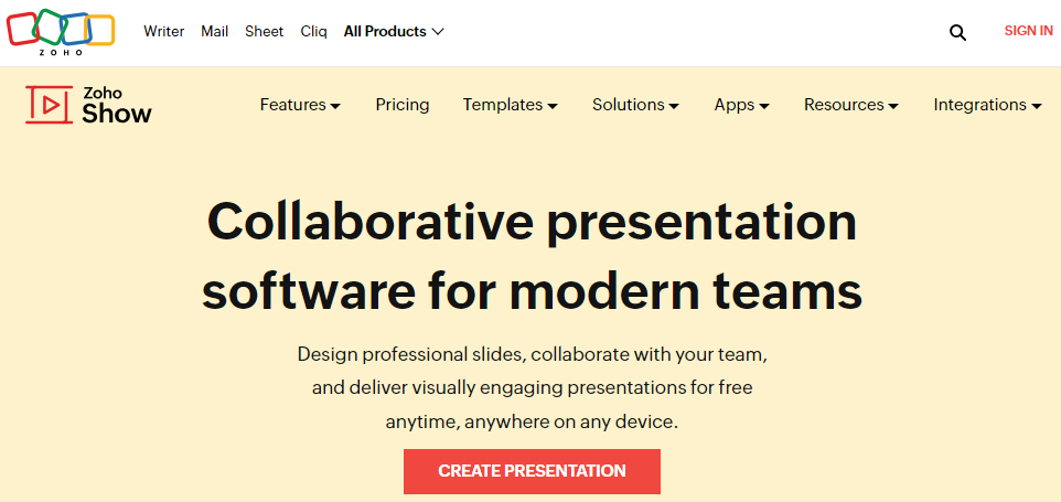 Zoho Show Better Than Other Keynote Alternatives