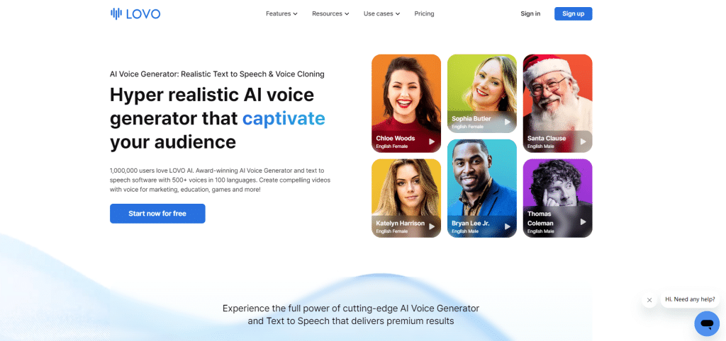 AI Text to Voice LOVO