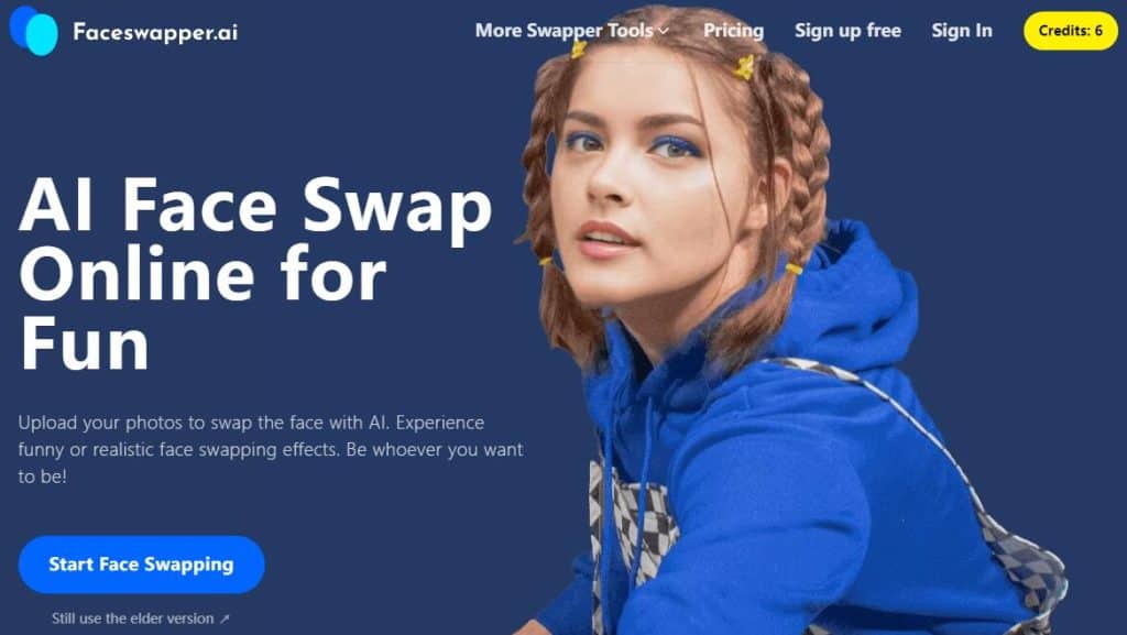 Internetinis veido keitimo veidų keitiklis