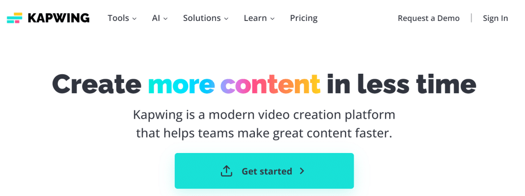 AI video generator Kapwing