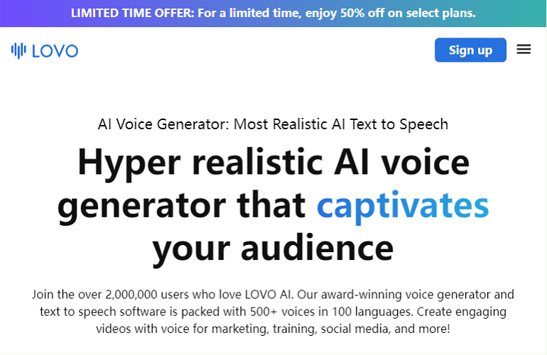 bezplatný online generátor převodu textu na řeč Lovo