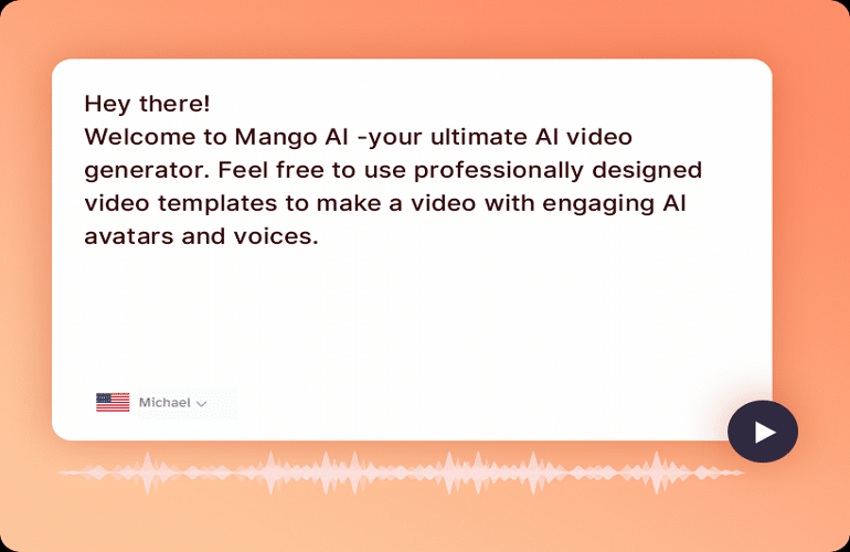 generátor textu na hlas online zdarma Mango AI