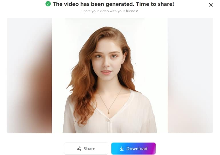 download your video with talking avatar