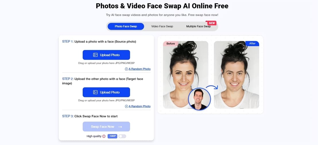 7 Online Tools to Create Free Unlimited Video Face Swap