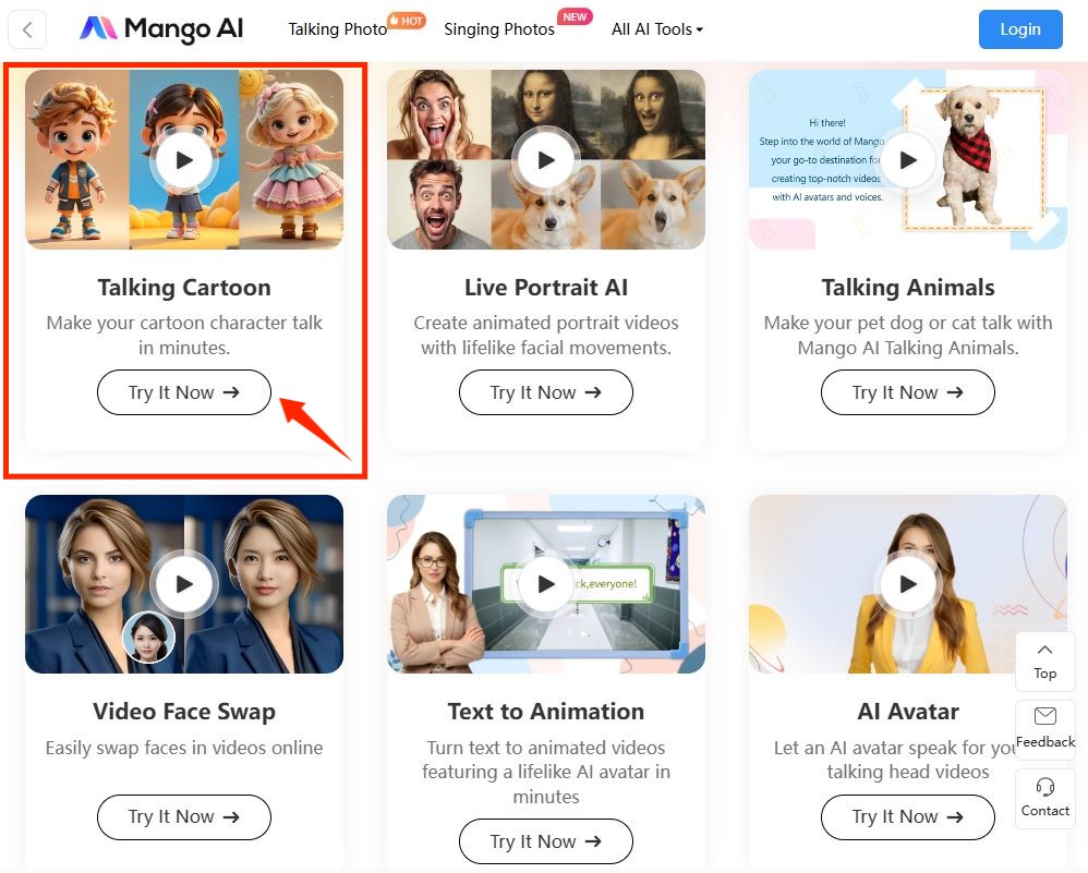 talande tecknad film