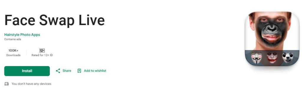 kelių veidų apsikeitimo gyvai paslauga