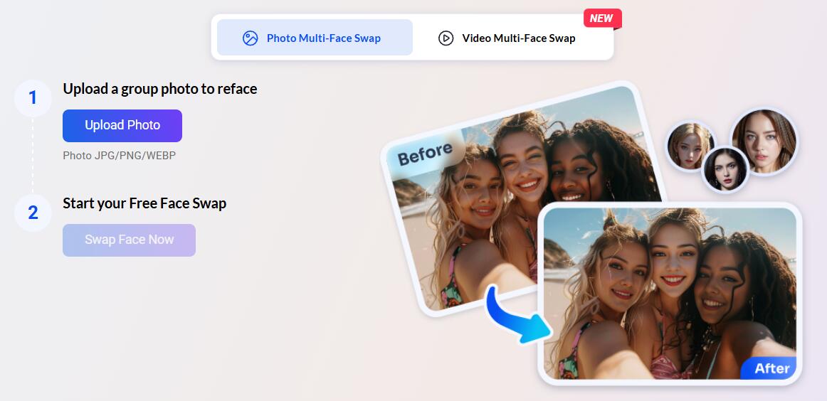 9 Best AI Multiple Face Swap Tools to Reface Photos