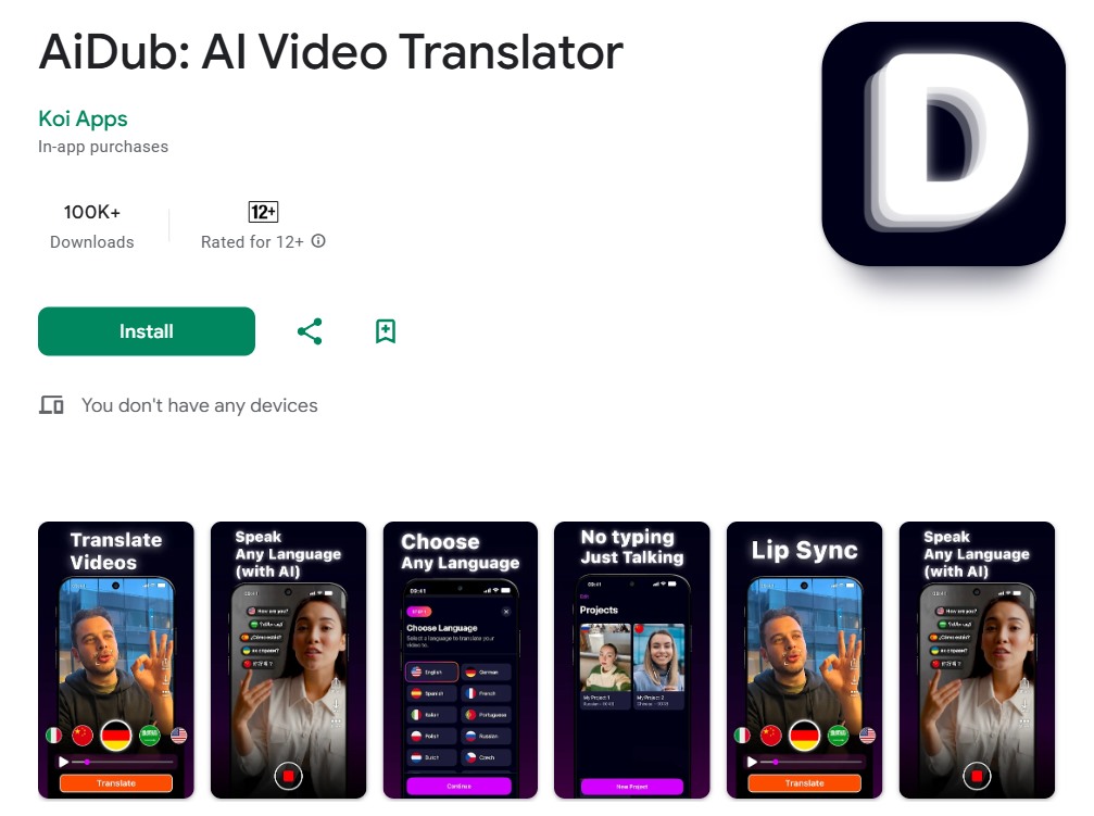 ai translate youtube video
