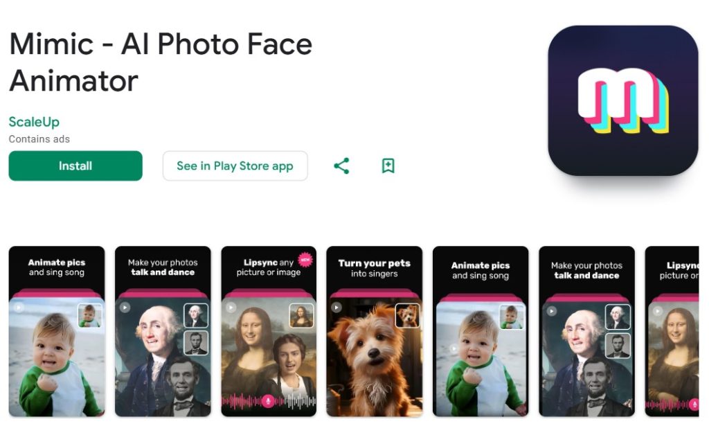 写真を歌わせるアプリ