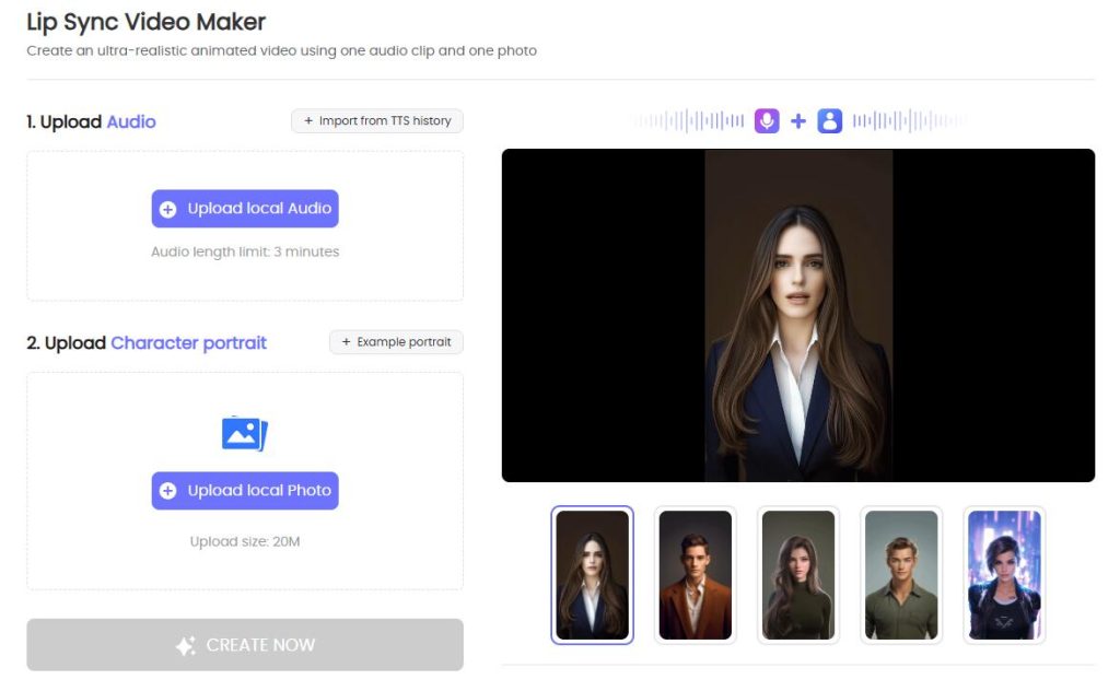 歌声ポートレート・トップ・メディア