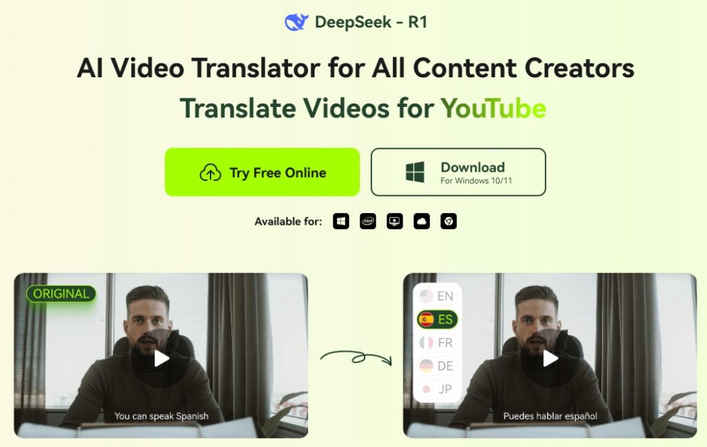 traductor audio youtube