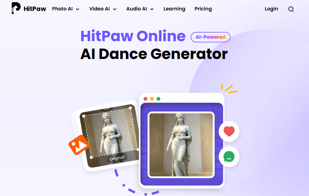 få en bild att dansa