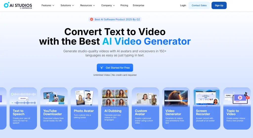 deepbrain ai generated videos from text