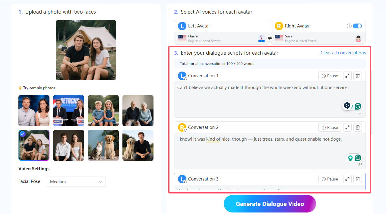 small talk videos, conversational avatars