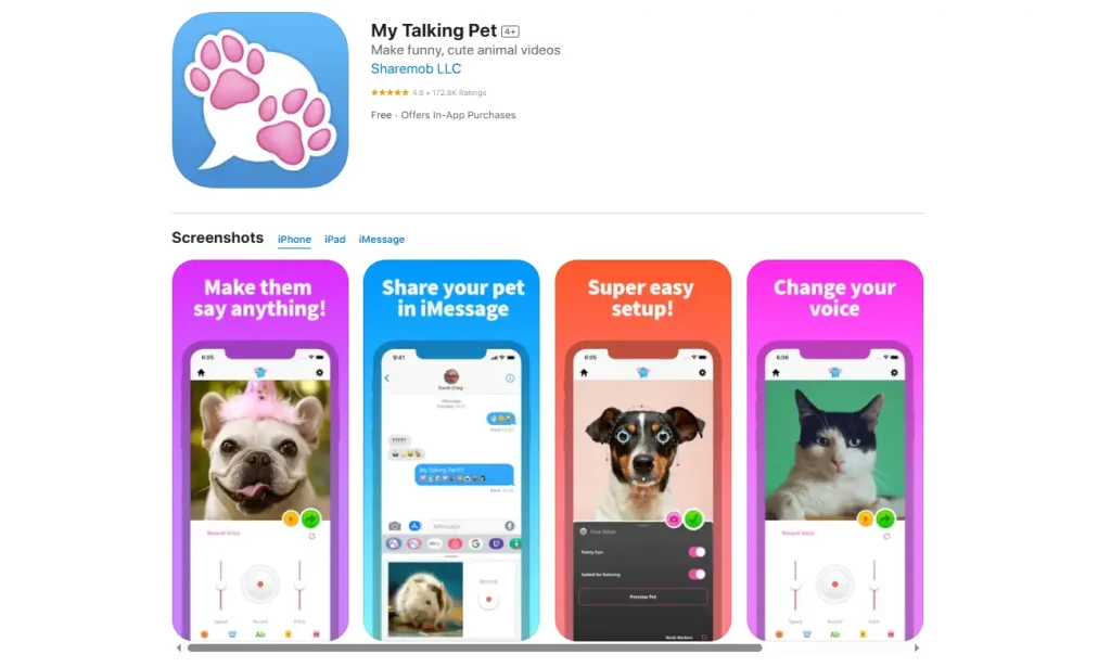 mon animal de compagnie parlant