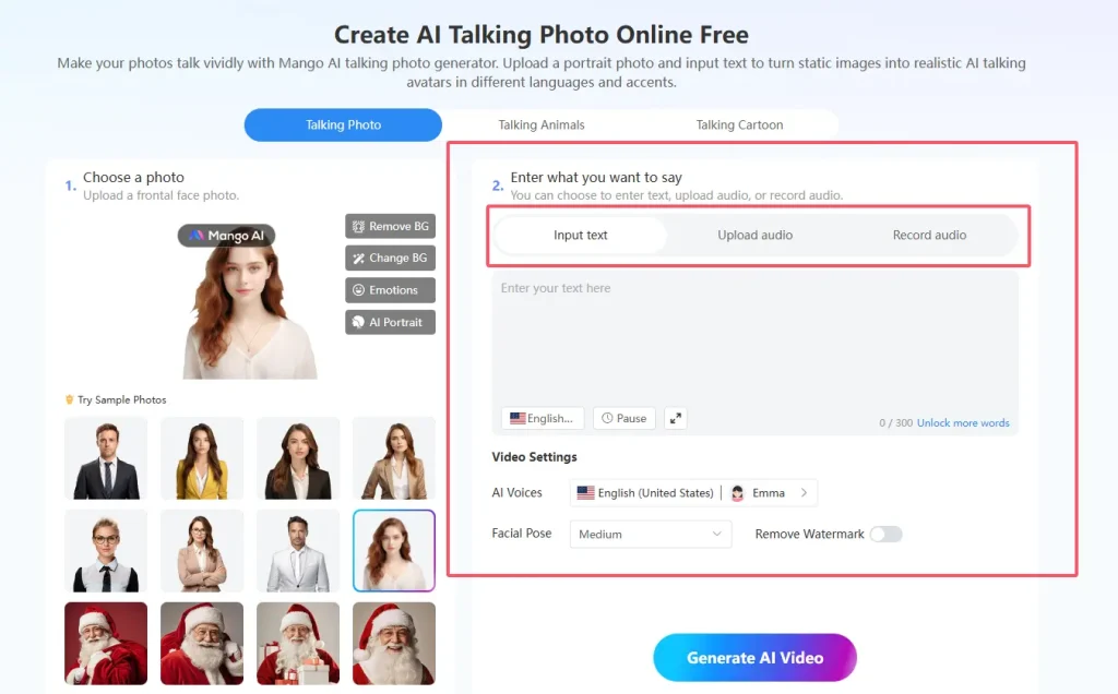 step3: add what your avatar will say