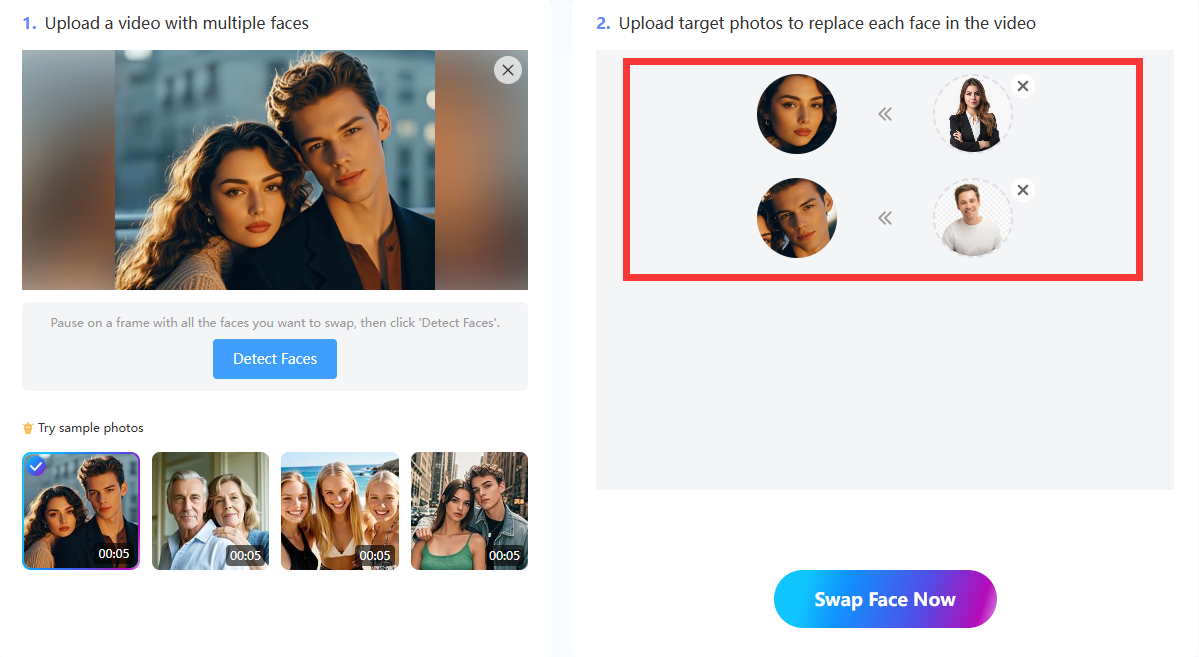 replace face in video