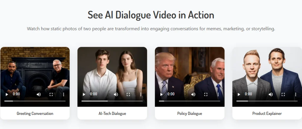 ai avatar conversation, ai conversation video