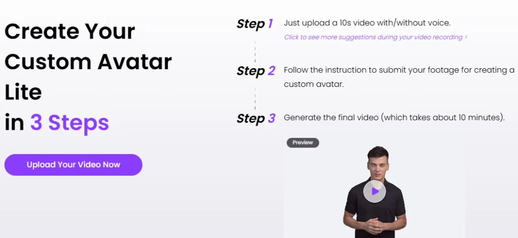 ai conversation video, custom avatar creator