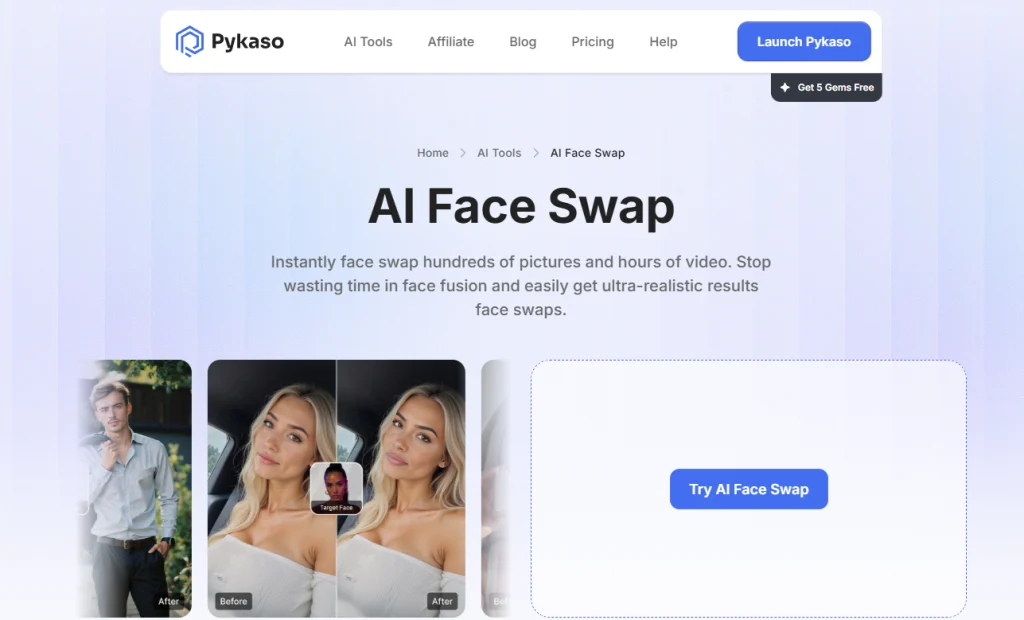 kasvojenvaihtosivusto