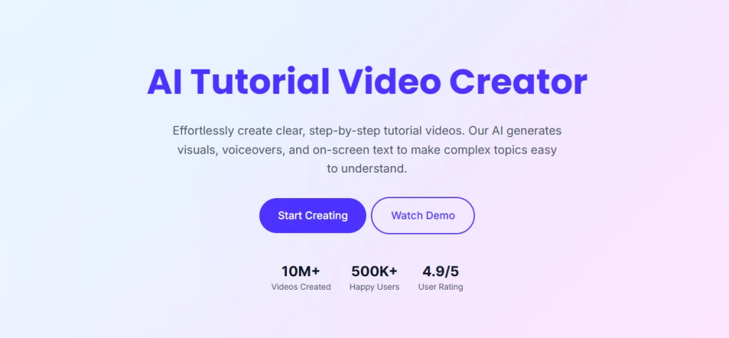 tutorial video creator, tutorial video maker