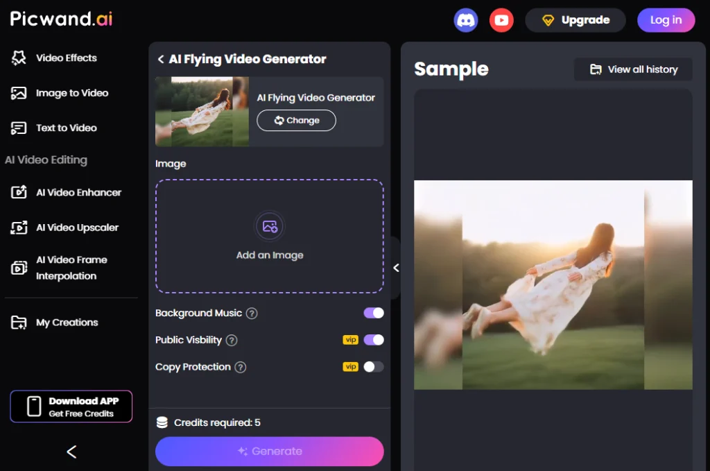 ai flying video generator