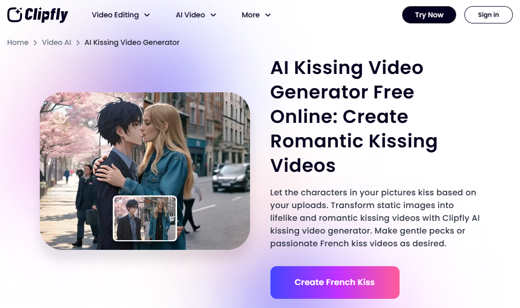 create kissing videos