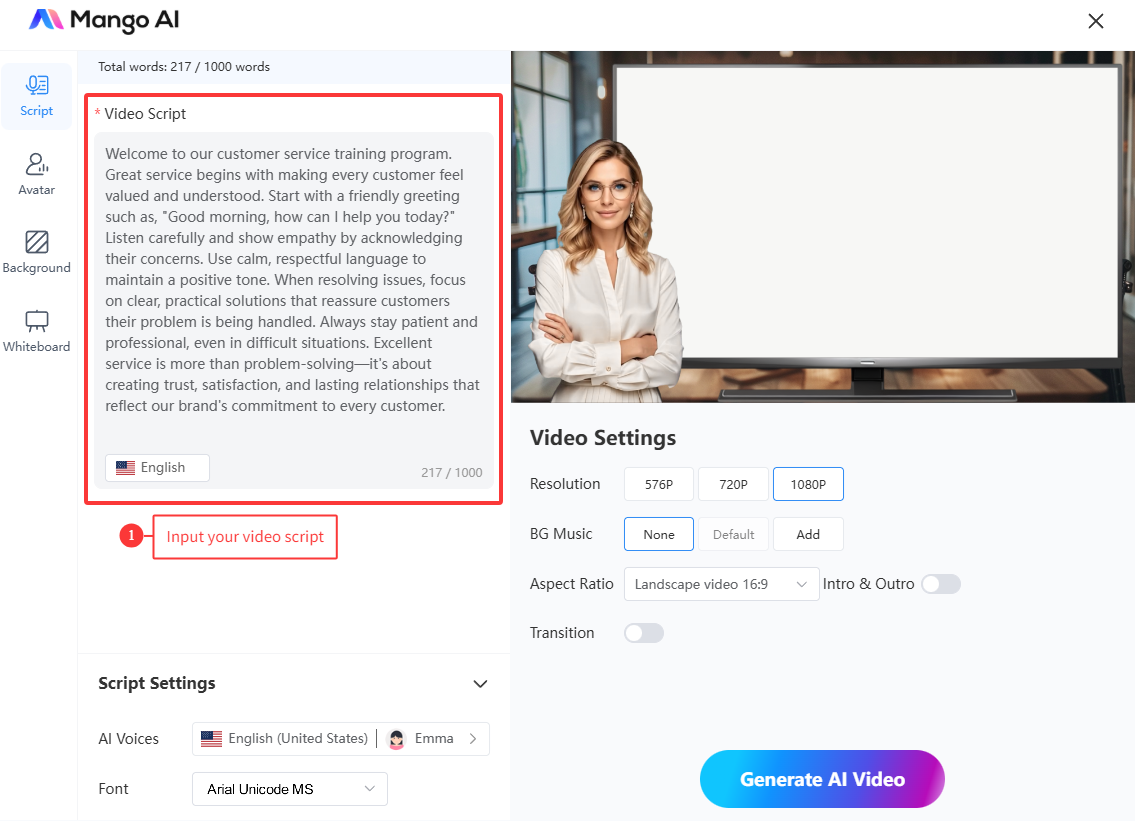 customer service training video