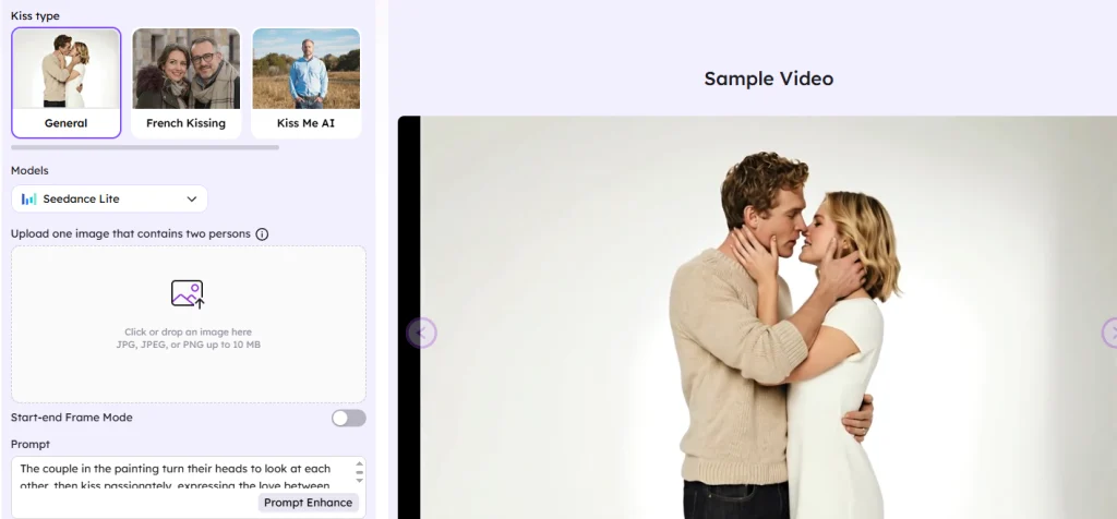 french kiss, ai kissing