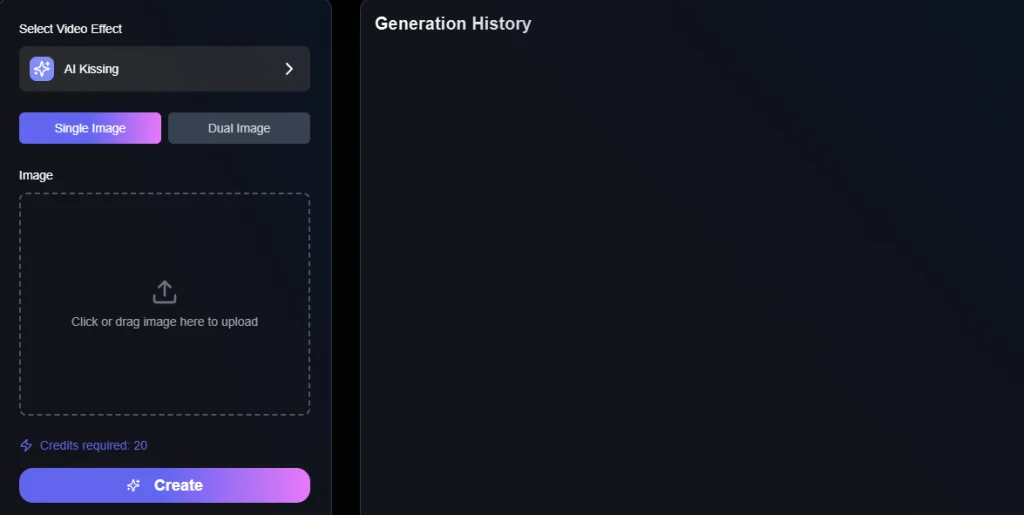 ai kiss video generator, french kiss, ai kissing
