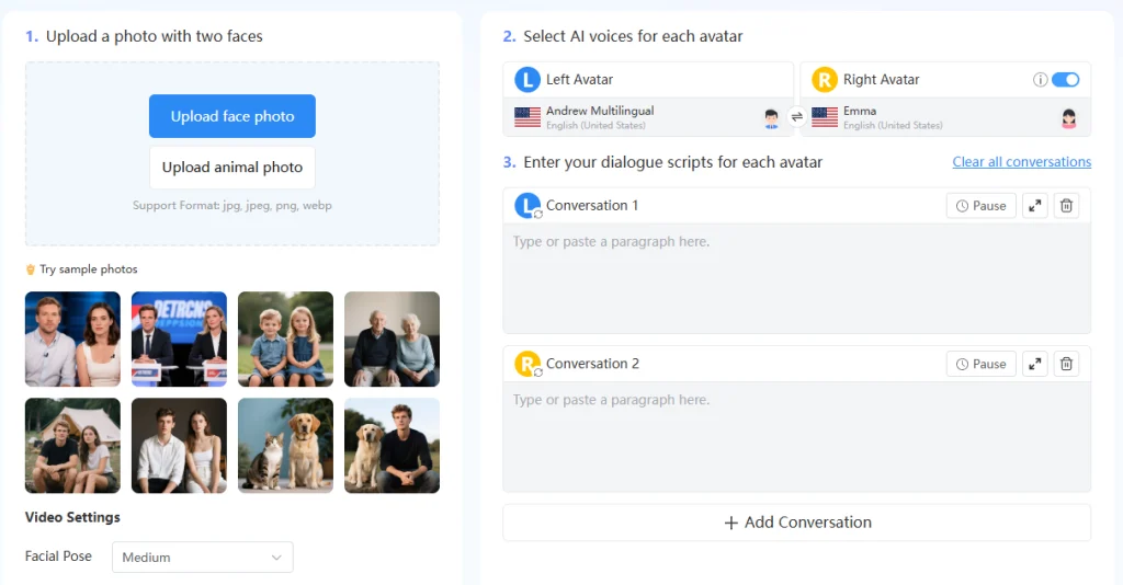 spoken dialog, avatar conversation