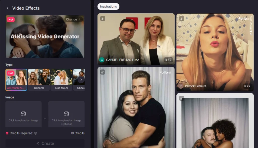 ai kiss video generator, french kiss, ai kissing