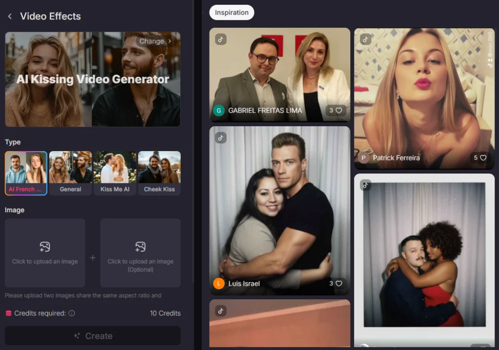 romantic kissing video