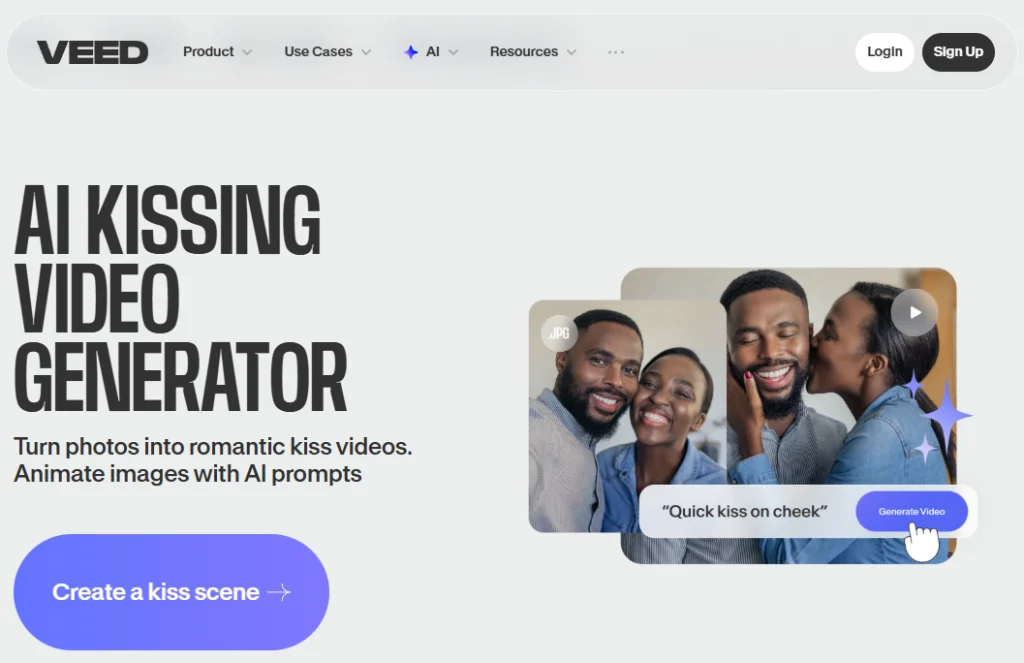 romantic kissing video