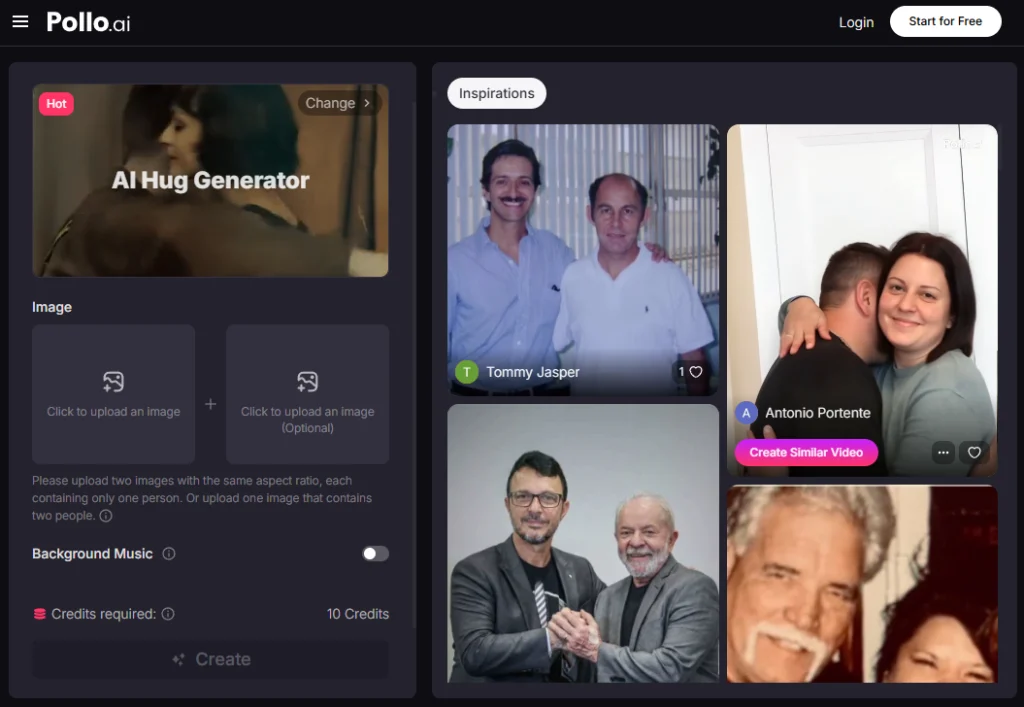 ai hugging generator