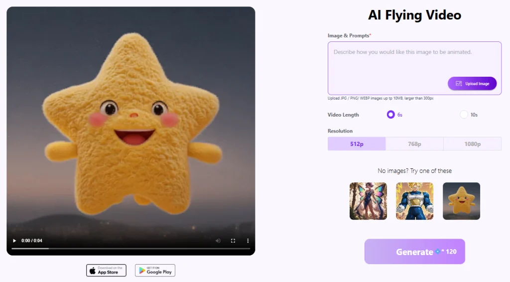 video terbang, generator video terbang AI