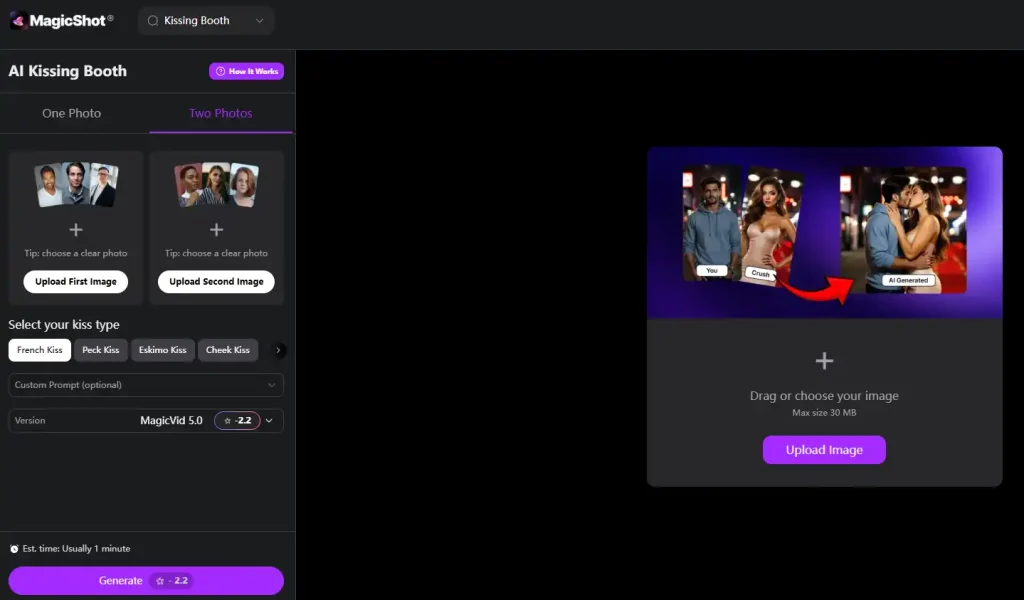 magicshot ai kiss booth