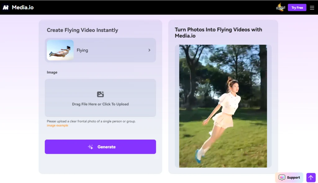video terbang, generator video terbang AI