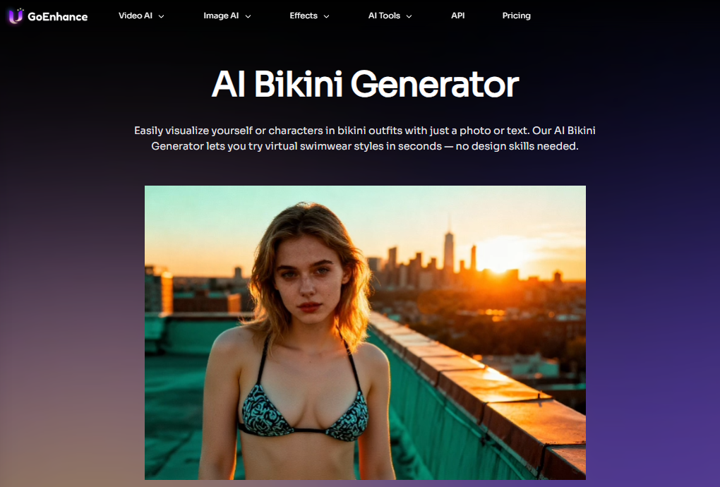 biquíni de IA grátis