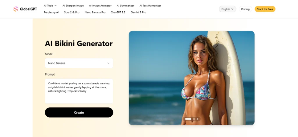 ai bikini video creator