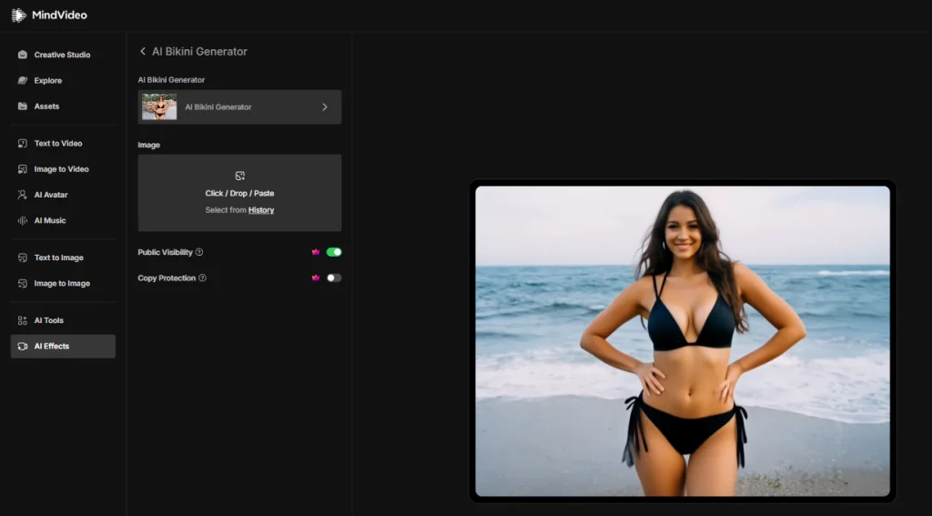 ai bikini video creator