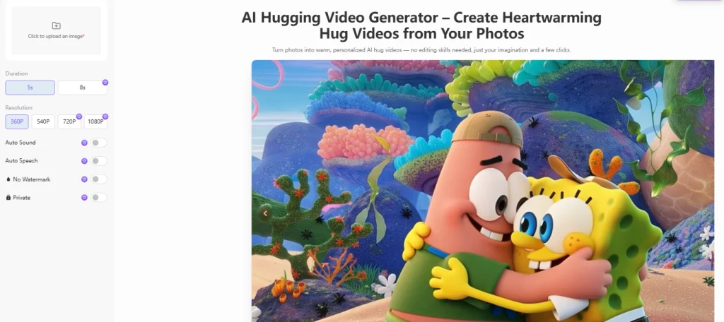 AI-videoskapare för kram