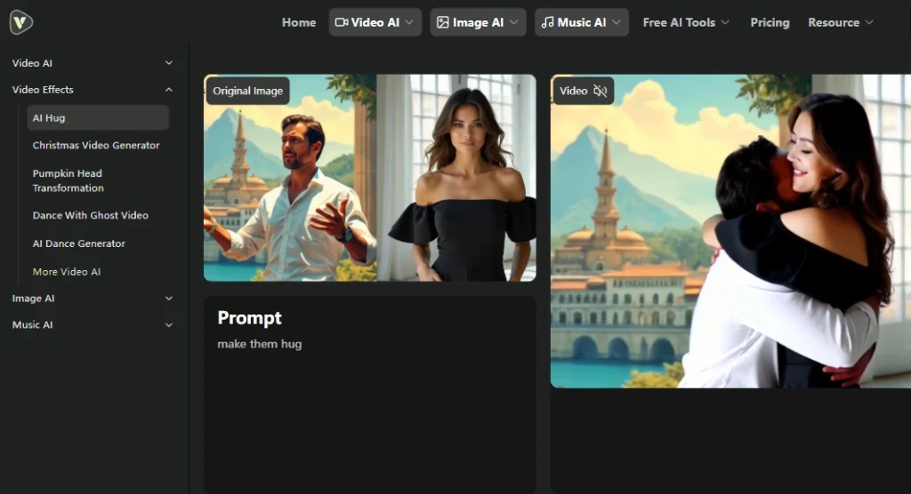 AI-videoskapare för kram